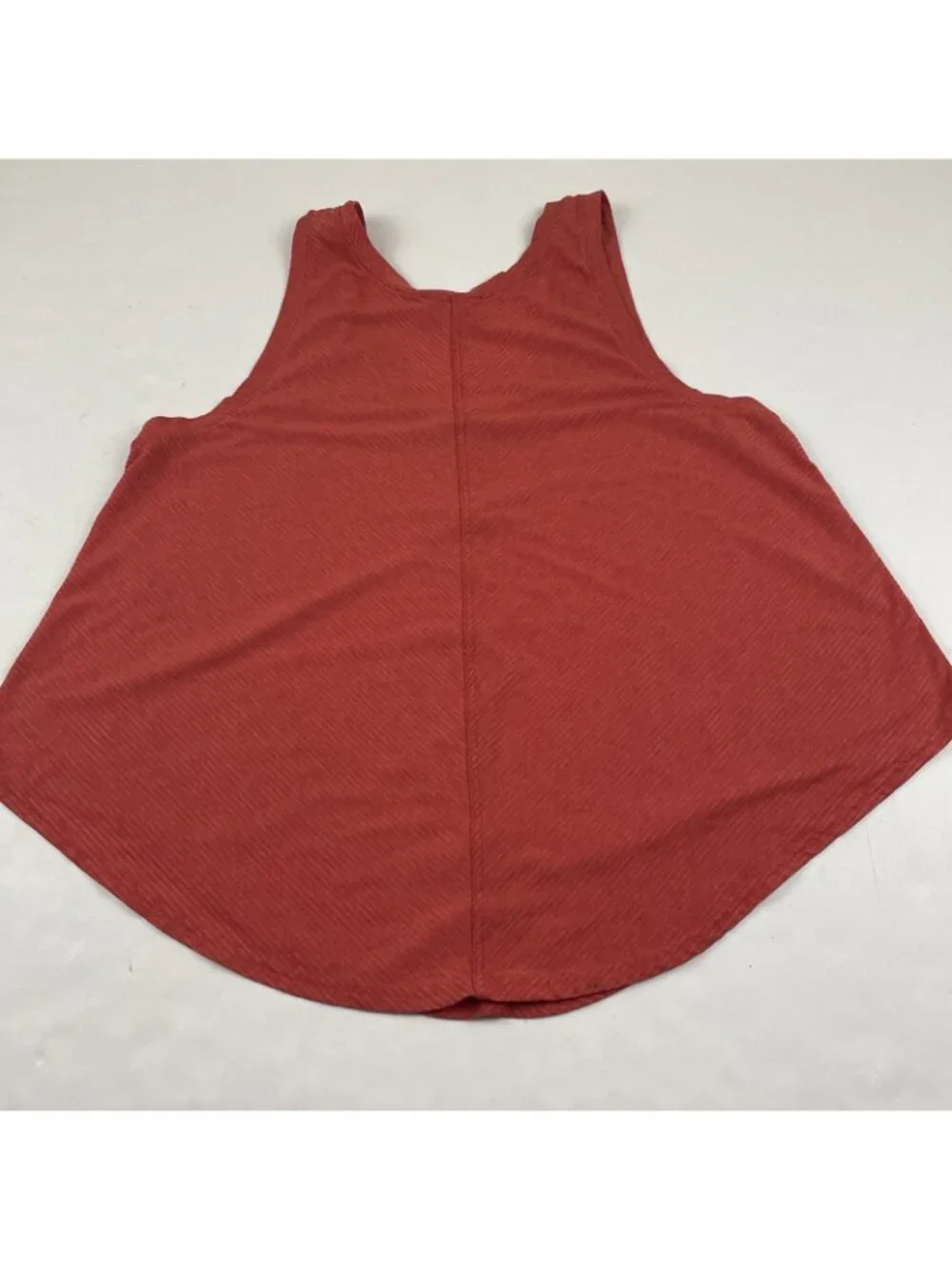 prAna Tank Top Women’s Small Coral Orange Sleeveless Scoop Neck Swing Casual
